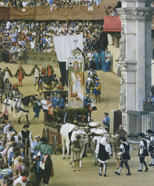 Parade before the Palio in Siena